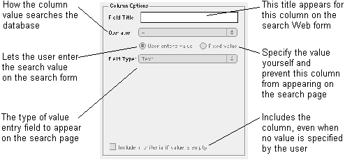 Column options