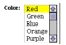 selection list